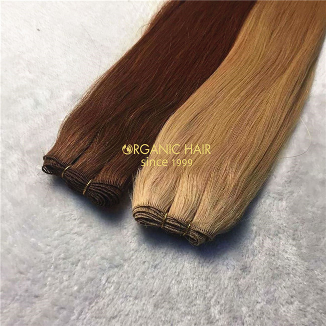 #33 color remy cuticle hand-tied wefts with   wholesale price A150